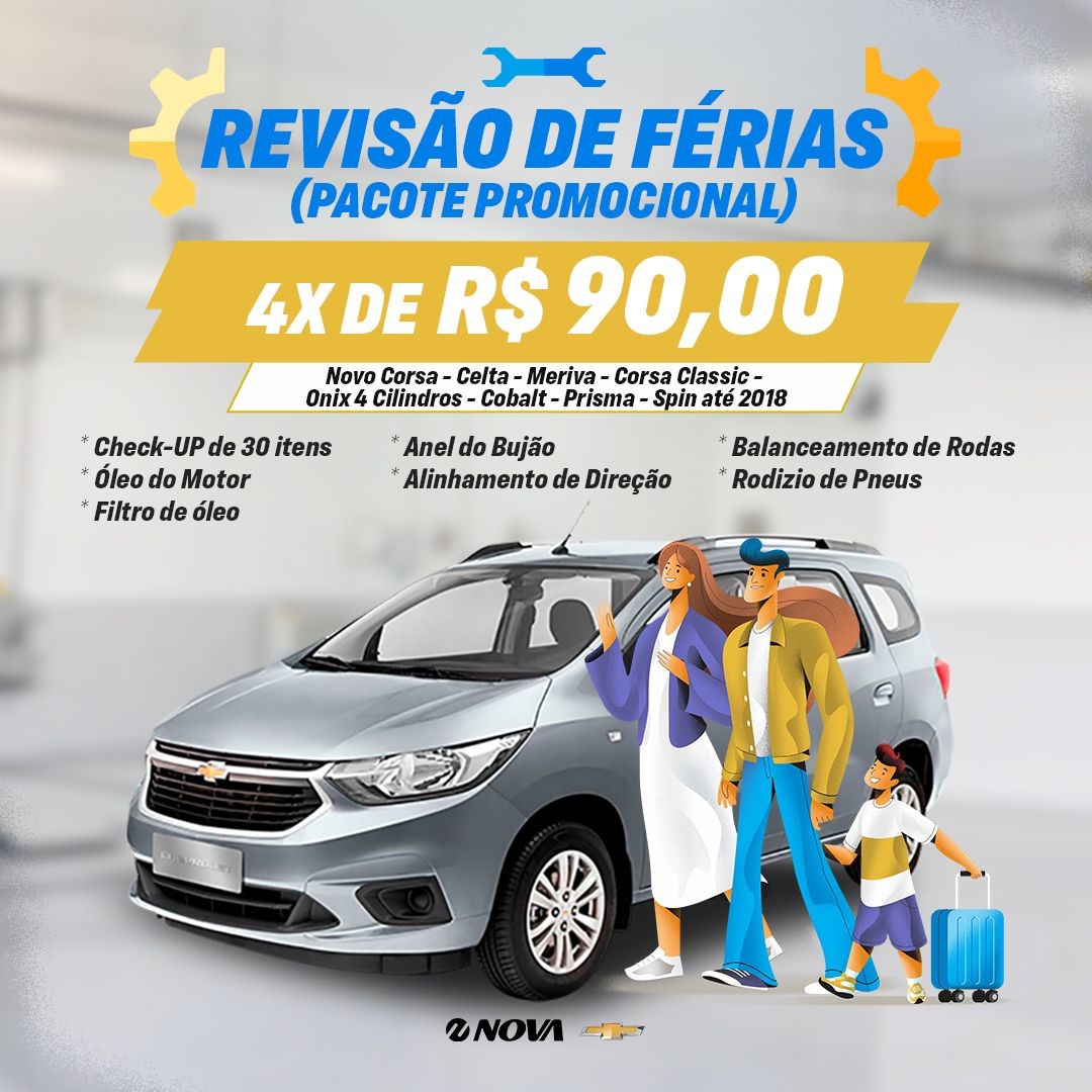 Imagem ilustrativa da oferta de Revisão de Férias - Pacote Promocional