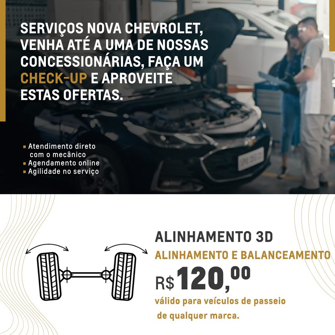 Imagem ilustrativa da oferta de Alinhamento e Balanceamento 3D - Passeio